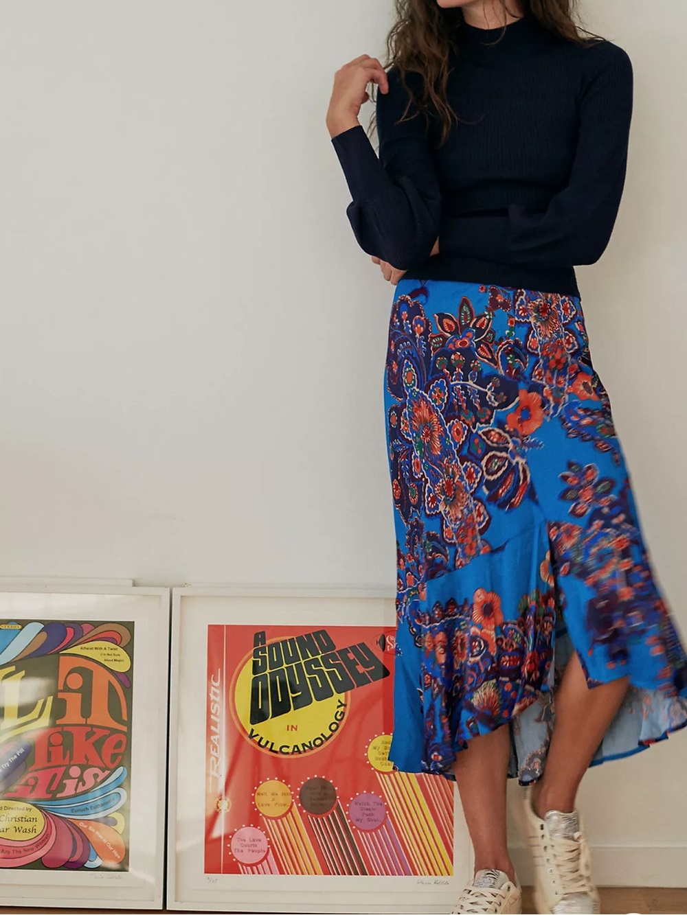 Anthropologie Maeve Janelle Bias Midi Skirt Satin S